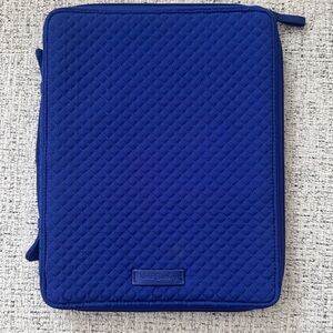 LIKE NEW Vera Bradley Royal Blue Quilted  Planner case